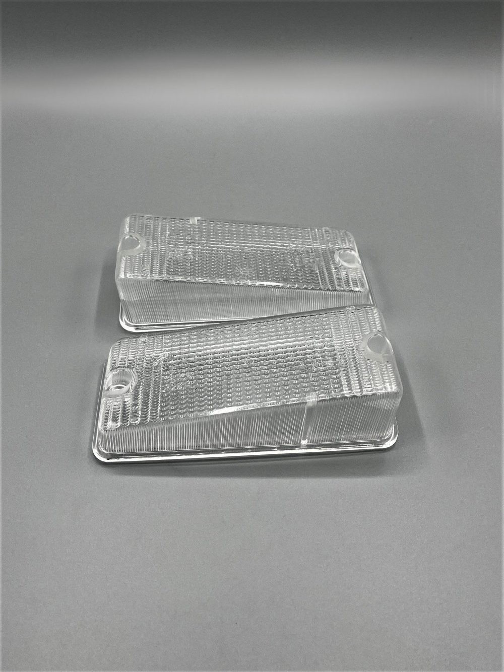 Fiat 124 Sport Spider indicator turn signal lens clear set glass 1