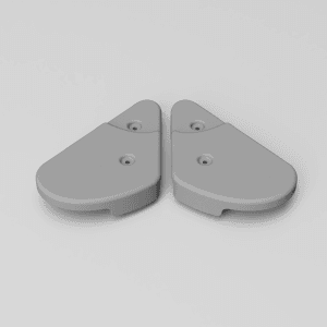 Jaguar XJS Front Seat Side Panel Hinge Trim (BEC17295 / BEC17294)